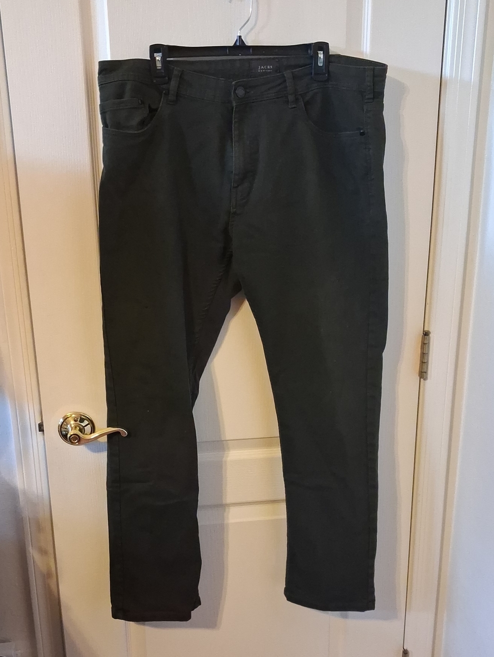 Jachs Men's Olive Slim-Straight Jeans - 36 x 30